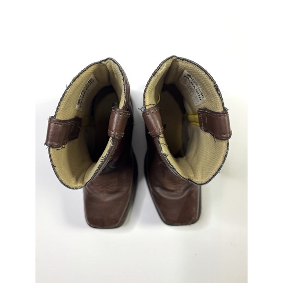 Durango Western Boots Kids 12M Brown America USA Flag Cowboy BT245 - Picture 13 of 16